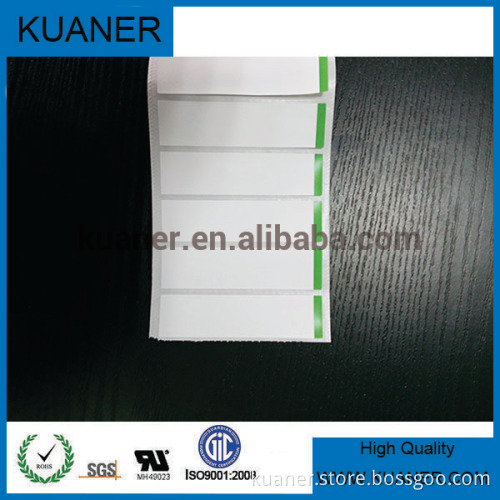 4"x1" custom colorful matte white PET adhesive label sticker